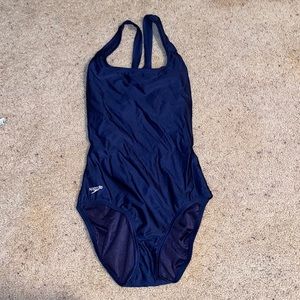 NAVY SPEEDO ONE PIECE SWIMSUIT